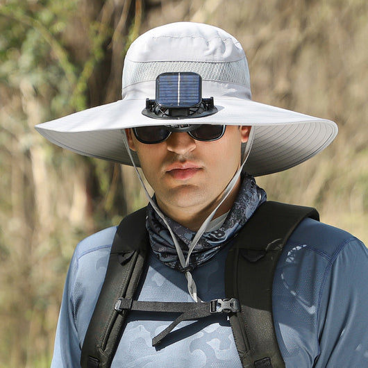 Gorro Ventilador Solar con Ala Ancha Recargable - Image 8