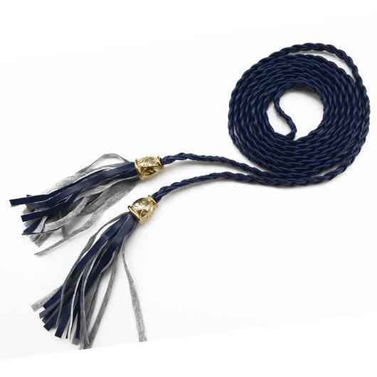 Cinturón Tejido para Mujer con Cadena de Borlas Decorativa - Image 15
