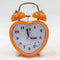 Reloj Despertador Metal con Campana y Lámpara Nocturna para Mesita