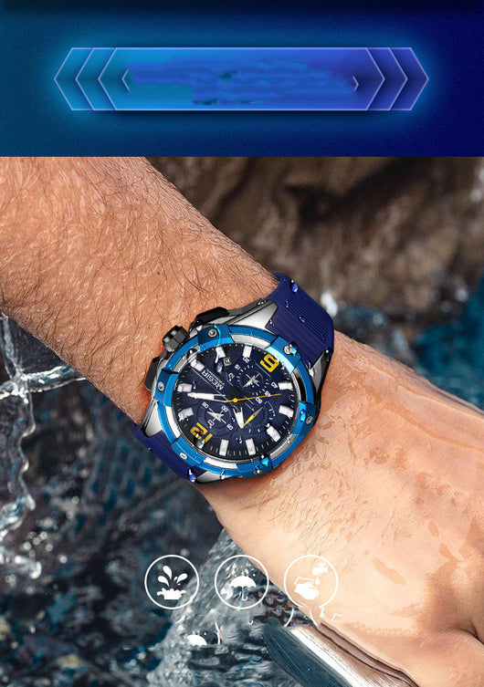 Reloj Deportivo Multifunción con Calendario Grande, Resistente al Agua y Correa de Silicona - Image 7