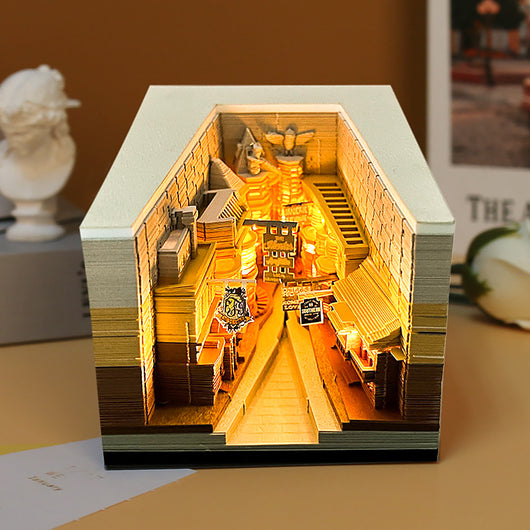 Decoración de Escritorio con Escultura de Papel Recortado