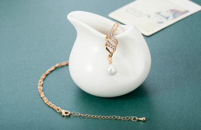 Conjunto de Aretes de Perla con Collar a Juego - Image 20