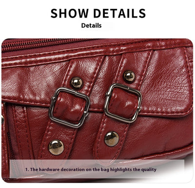 Bolso Mensajero de Cuero con Múltiples Compartimentos y Bolsillos - Image 29