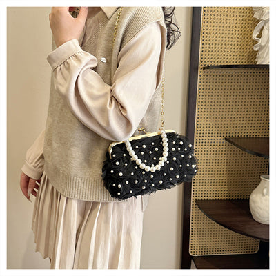 Bolso Tipo Shell con Broche Floral para Cenas Elegantes - Image 9