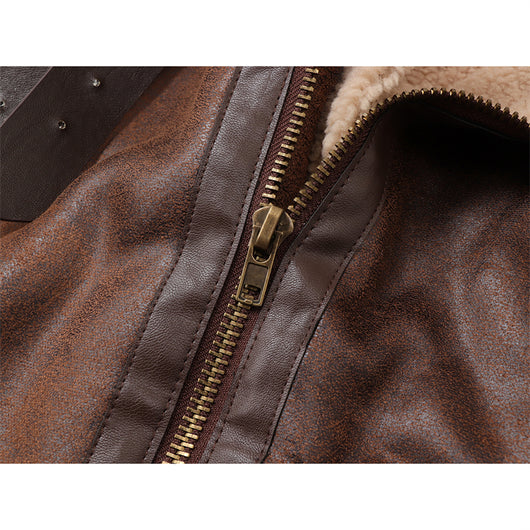 Chaqueta de Invierno para Mujer con Cuello de Piel de Cordero - Image 9