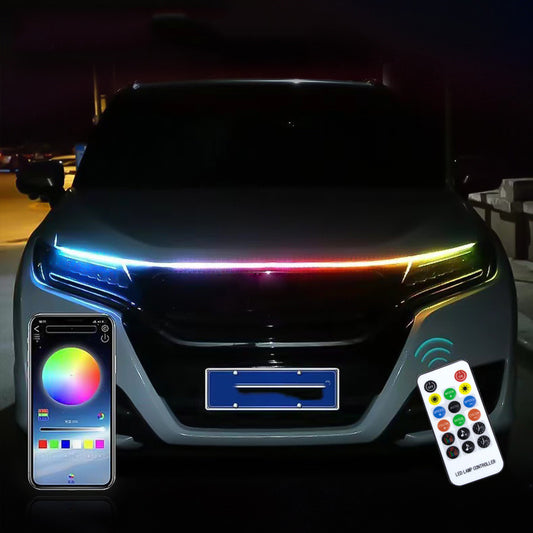 Cubierta de Motor con Pantalla LED de Luz Diurna por Rendijas de Aire