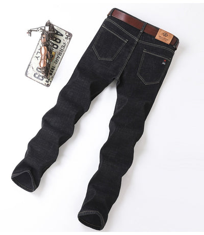 Pantalones Vaqueros Gruesos Forrados en Fleece para Hombre Talla Grande - Image 15