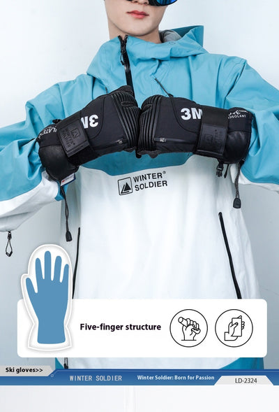 Guantes de Esquí Kevlar Tres Dedos Impermeables y Resistentes - Image 20