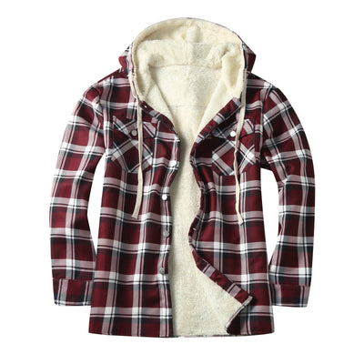 Chamarra Tipo Shirt con Capucha y Forro Polar para Hombre - Image 3