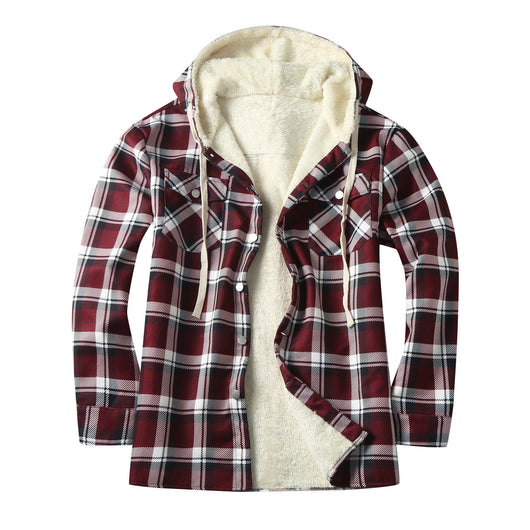 Chamarra Tipo Shirt con Capucha y Forro Polar para Hombre - Image 3