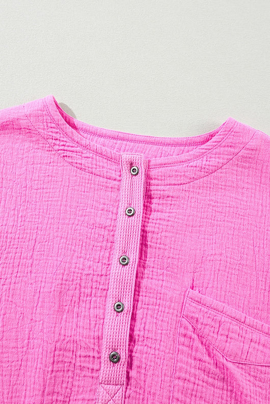 Camiseta Suelta de Color Liso Talla Grande para Mujer - Image 26
