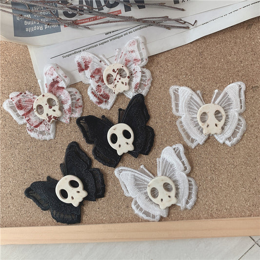 Pasador Calavera Lateral - Accesorio Punk Rock para Cabello