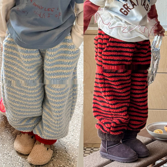 Pantalones de Algodón con Forro Polar para Niños - Invierno