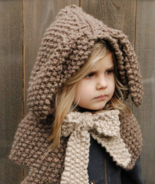 Gorros Tejidos para Niñas Invierno con Bufanda Osito Lindo Sombreros Infantiles Otoño - Image 11