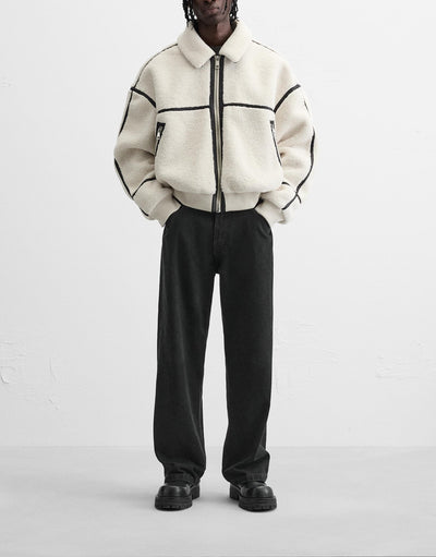 Chaqueta Polar Casual con Solapa para Hombre - Image 15