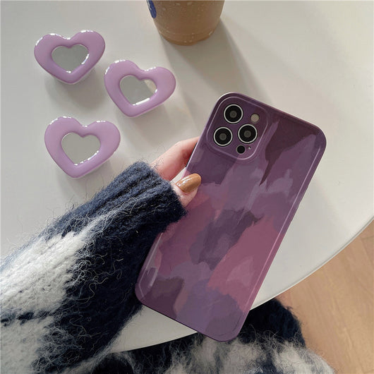Funda Protectora Suave con Diseño de Óleo Amor Púrpura - Image 3