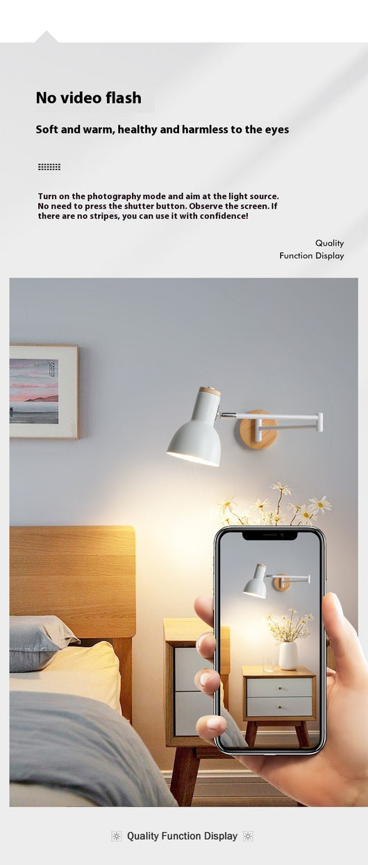 Lámpara de Pared Articulada con Soporte para Pinceles - Diseño Creativo Retráctil - Image 10