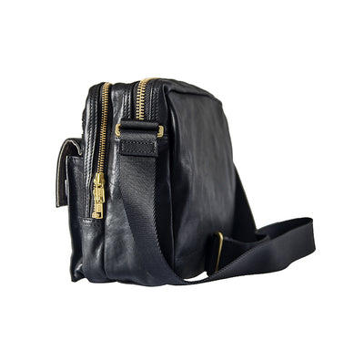 Bolso Bandolera de Cuero Genuino Estilo Urbano Japonés - Image 7