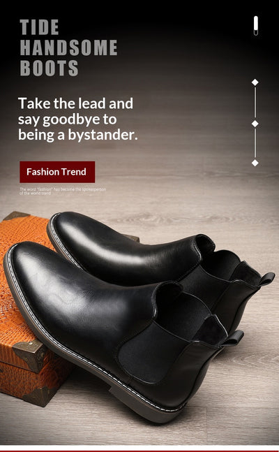 Botas de Cuero para Hombre Talla Grande con Punta Afilada - Image 16