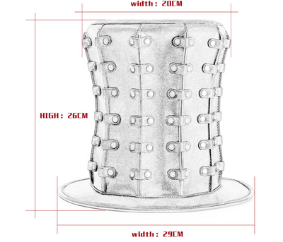 Sombrero de Fiesta Punk Unisex con Tachuelas - Estilo Rock Banquete - Image 9