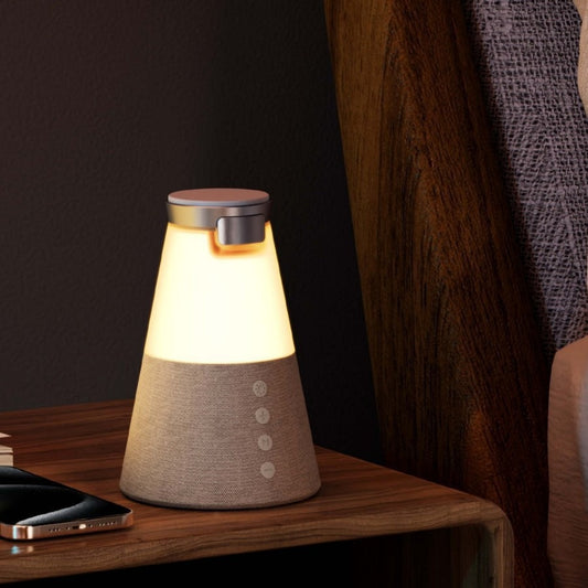 Cargador Inalámbrico 3 en 1 con Parlante Bluetooth y Luz Nocturna