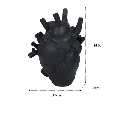 Florero Decorativo en Forma de Corazón, Estilo Nórdico, Escultura de Cerámica para el Hogar - Image 12