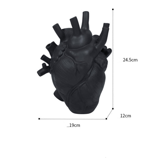 Florero Decorativo en Forma de Corazón, Estilo Nórdico, Escultura de Cerámica para el Hogar - Image 12