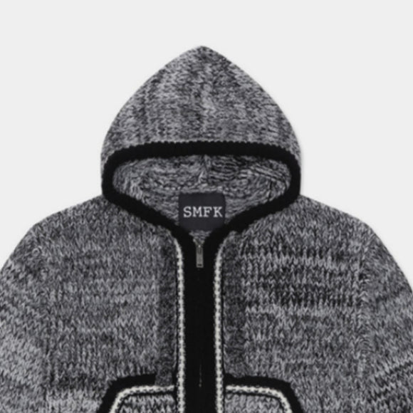 Sudadera Suelta Casual con Rayas en Punto Acogedor