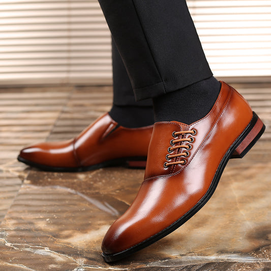 Zapatos Hombre Talla Grande Puntera Cuadrada Estilo Japonés