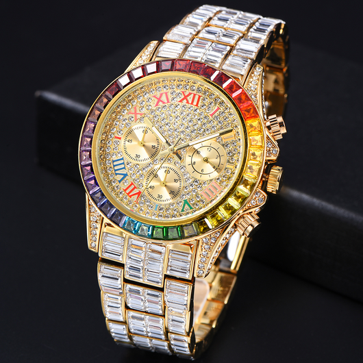Reloj de Cuarzo Diamante Arcoíris Tres Ojos - Image 20