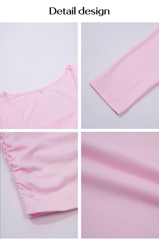 Blusa Manga Larga Entallada para Mujer - Diseño Minimalista - Image 14