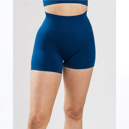 Shorts Deportivos Levanta Glúteos de Cintura Alta con Compresión Elástica