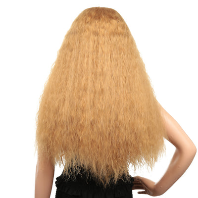 Peluca Rizada de Encaje con Fibra Química - Estilo Corn Perm - Image 5