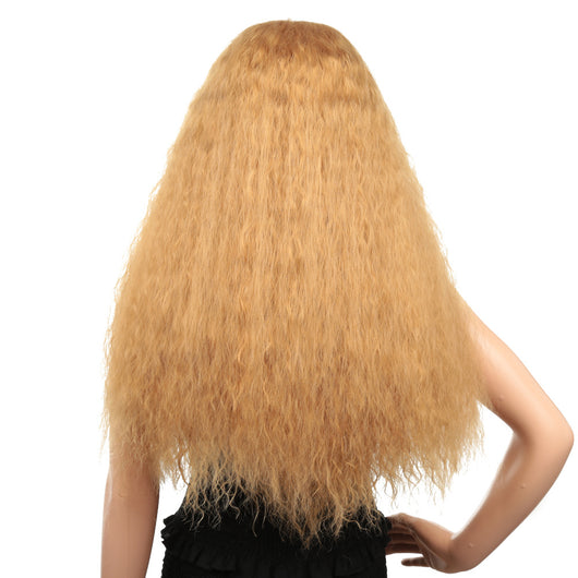 Peluca Rizada de Encaje con Fibra Química - Estilo Corn Perm - Image 5