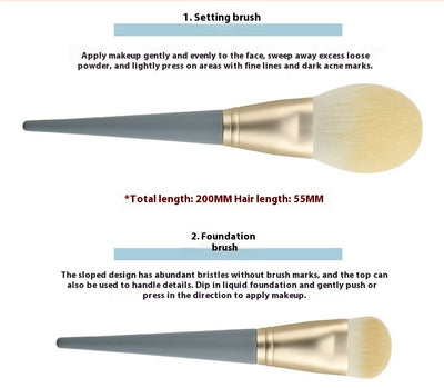 Set Completo de 10 Brochas de Maquillaje Profesional - Image 21