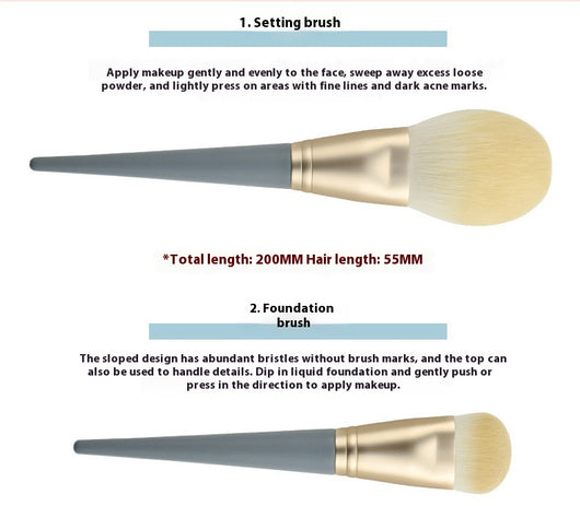 Set Completo de 10 Brochas de Maquillaje Profesional - Image 21