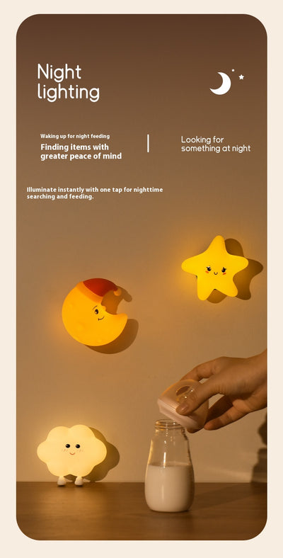 Lámpara LED Táctil Nube Moon XINGX - Luz Recargable con Imán para Mesita de Noche - Image 15