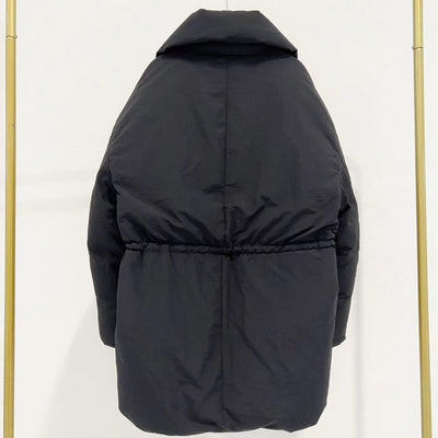 Abrigo Cálido Tipo Down con Cuello Alto y Cintura Ajustable para Mujer - Image 6