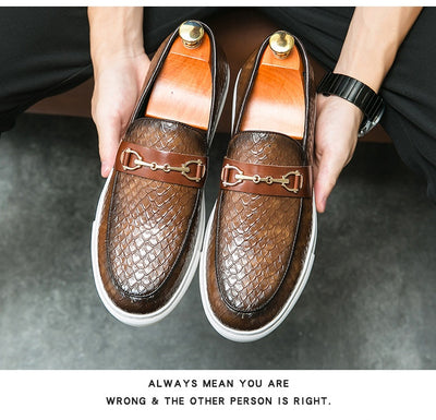 Mocasines de Cuero Británico con Hebilla Doble - Zapatos Ejecutivos Versátiles - Image 17