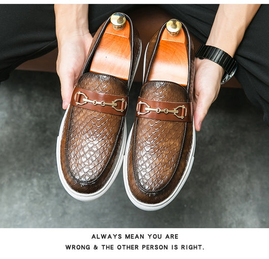 Mocasines de Cuero Británico con Hebilla Doble - Zapatos Ejecutivos Versátiles - Image 17