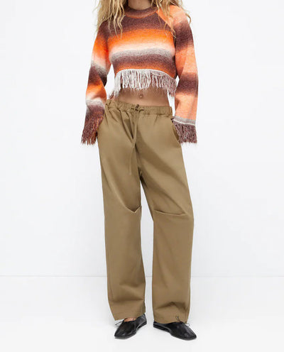 Suéter Holgado Cuello Redondo Navel - Comodidad Casual - Image 16