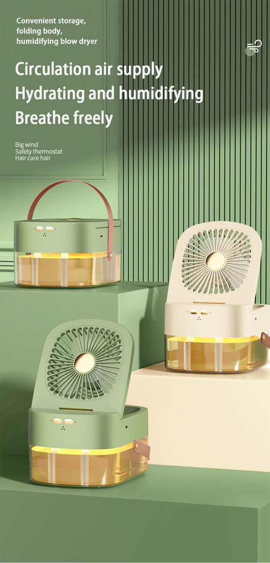 Mini Climatizador y Ventilador de Escritorio con Humidificador y Control Remoto - Image 8