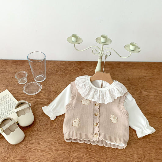 Chaleco Cardigan Infantil con Estampado de Conejitos - Image 20