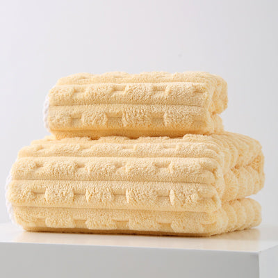 Toalla Facial Extragrande de Terciopelo Coral - Absorbente y Suave - Image 9