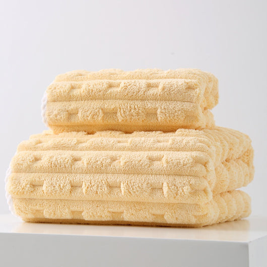 Toalla Facial Extragrande de Terciopelo Coral - Absorbente y Suave - Image 9