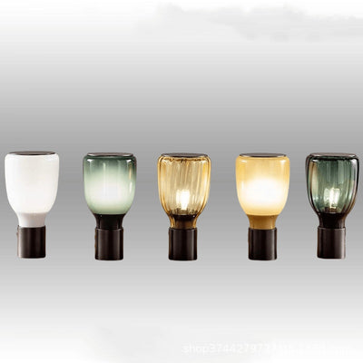 Lámpara de Mesita de Noche Cristal Multicolor Lujo para Dormitorio - Image 6