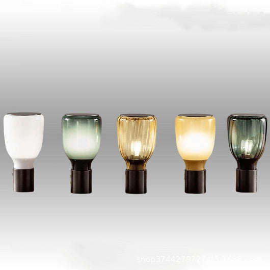 Lámpara de Mesita de Noche Cristal Multicolor Lujo para Dormitorio - Image 6