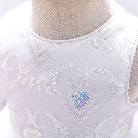 Vestido de Niña Europeo Americano con Bordado en Malla - Image 11