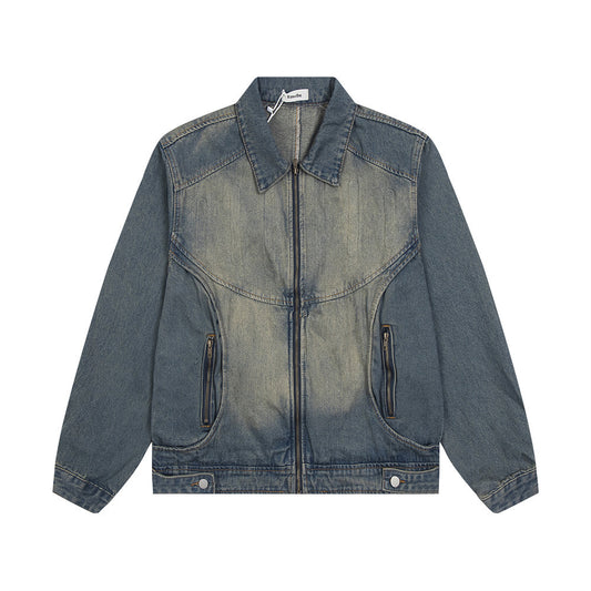Chaqueta Denim Punk Old Wash para Hombre