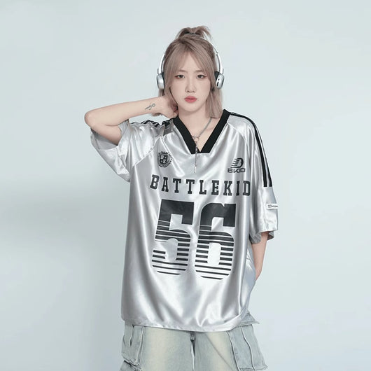 Camiseta Deportiva Raglan Escote V Manga Corta - Image 7